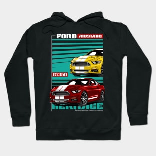 Iconic V8 Mustang GT350 Car Hoodie